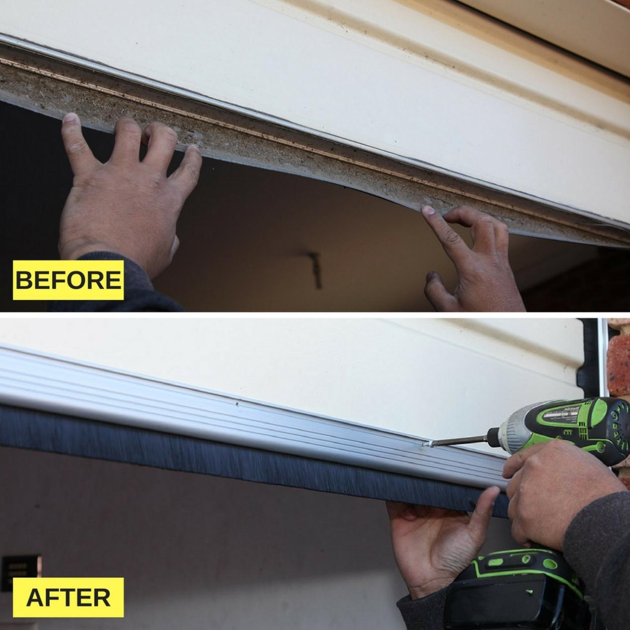 How to Install Garage Door Brush Seals