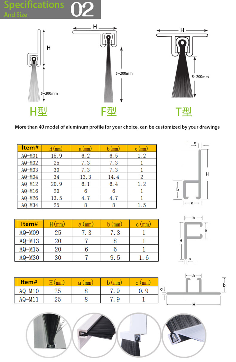 Door Sweeper Specification