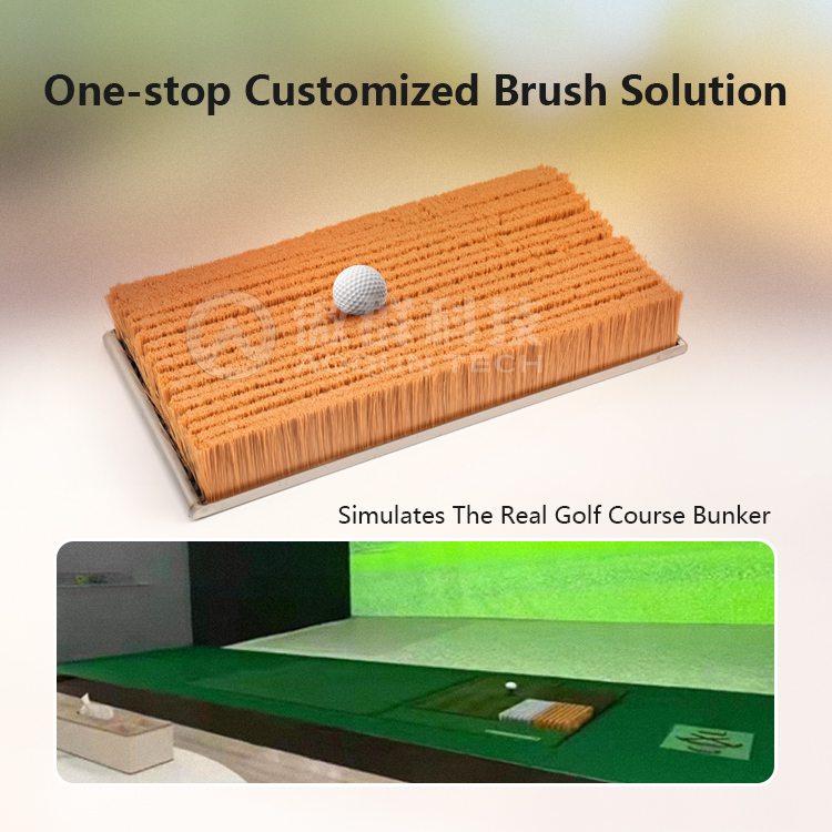 Golf Bunker Hitting Mat Brush